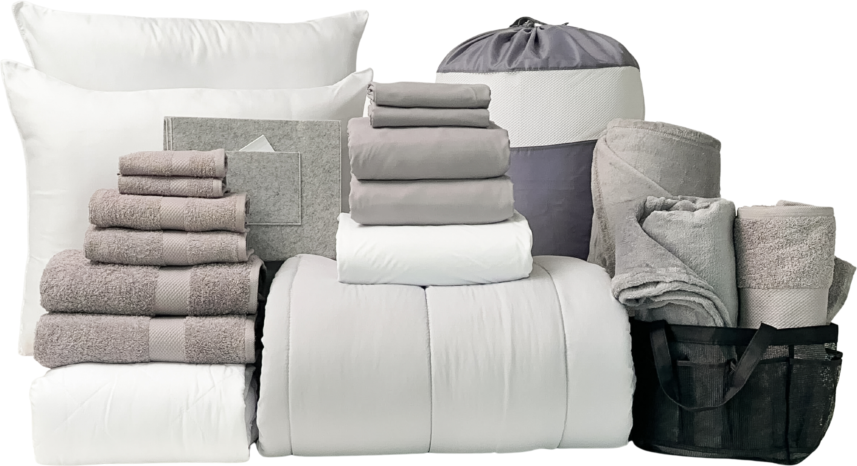Deluxe 23pc Twin XL Bundle in Harbor Slate - SHIPS 8/1 FOR IN-STORE PICKUP ON FALL MOVE-IN WEEKEND.