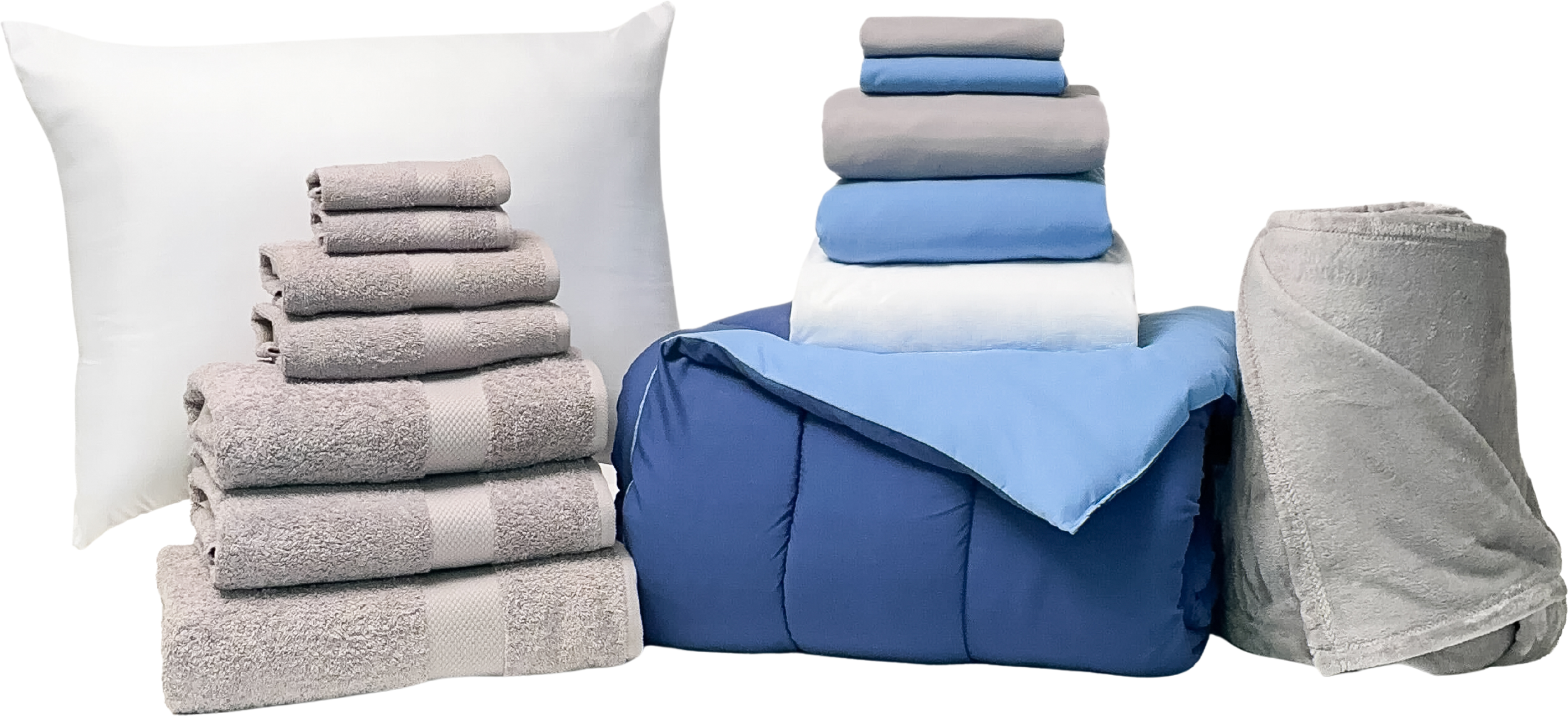 Essential 17pc Twin XL Bundle in Navy Light Blue - SHIPS 8/1 FOR IN-STORE PICKUP ON FALL MOVE-IN WEEKEND.