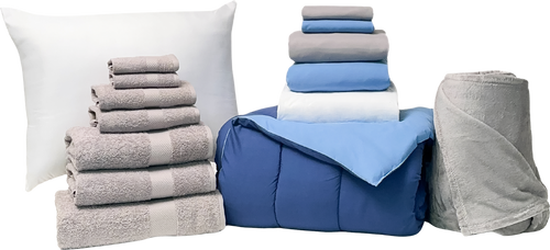 Essential 17pc Twin XL Bundle in Navy Light Blue - SHIPS 8/1 FOR IN-STORE PICKUP ON FALL MOVE-IN WEEKEND.