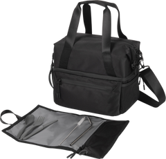 Recycled Lunch Bag Cooler with Utensils