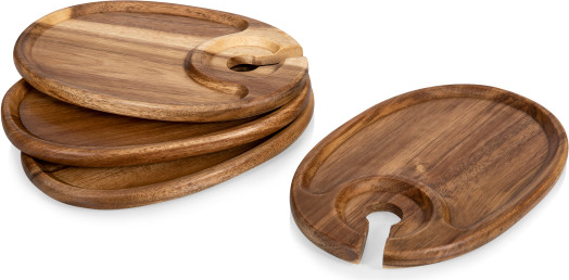 WINE APPETIZER PLATE SET OF 4